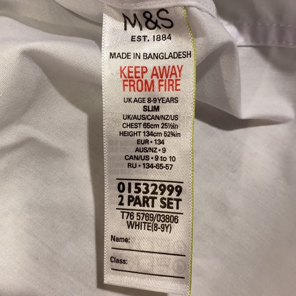 *BRAND NEW* 2pk Boys’ Slim Fit Non-Iron Shirts - Picture 5 of 6